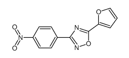 5-(furan-2-yl)-3-(4-nitrophenyl)-1,2,4-oxadiazole结构式