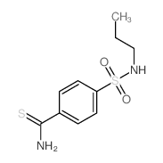 4-(propylsulfamoyl)benzenecarbothioamide结构式