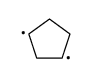 1,3-cyclopentadiyl biradical Structure