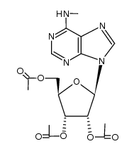 2',3',5'-tri-O-acetyl-N6-methyl-adenosine结构式