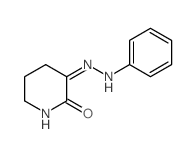 3-(phenylhydrazinylidene)piperidin-2-one结构式