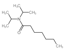 Heptanamide,N,N-bis(1-methylethyl)- structure