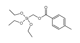(4-methylbenzoyloxymethyl)triethoxysilane Structure