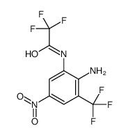 N-[2-amino-5-nitro-3-(trifluoromethyl)phenyl]-2,2,2-trifluoroacetamide Structure