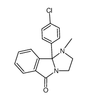 9b-(4-chloro-phenyl)-1-methyl-1,2,3,9b-tetrahydro-imidazo[2,1-a]isoindol-5-one结构式