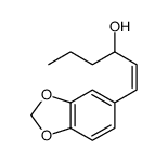 1-(1,3-Benzodioxol-5-yl)-1-hexen-3-ol结构式