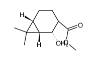 methyl (1S,6R)-2-hydroxy-7,7-dimethylbicyclo[4.1.0]heptane-3-carboxylate Structure