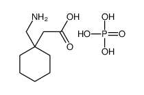 2-[1-(aminomethyl)cyclohexyl]acetic acid,phosphoric acid Structure