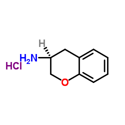 (3S)-3-Chromanamine hydrochloride (1:1)结构式