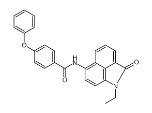 N-(1-ethyl-2-oxobenzo[cd]indol-6-yl)-4-phenoxybenzamide结构式