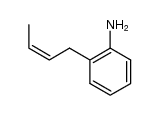 (Z)-2-(2'-Butenyl)anilin Structure