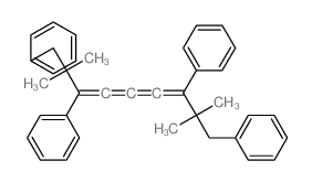 (1-(1,1-Dimethyl-2-phenylethyl)-6,6-dimethyl-5,7-diphenyl-1,2,3,4-heptatetraenyl)benzene Structure