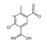 2-chloro-6-methyl-5-nitropyridine-3-carboxamide结构式