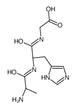 2-[[(2S)-2-[[(2S)-2-aminopropanoyl]amino]-3-(1H-imidazol-5-yl)propanoyl]amino]acetic acid Structure