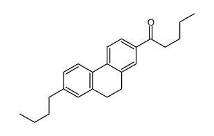 1-(7-butyl-9,10-dihydrophenanthren-2-yl)pentan-1-one结构式