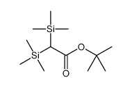 tert-butyl 2,2-bis(trimethylsilyl)acetate结构式