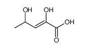 2,4-dihydroxypent-2-enoic acid Structure