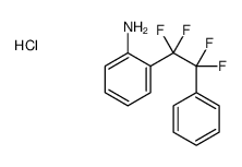 2-(1,1,2,2-tetrafluoro-2-phenylethyl)aniline,hydrochloride Structure