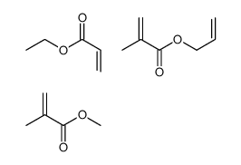 ethyl prop-2-enoate,methyl 2-methylprop-2-enoate,prop-2-enyl 2-methylprop-2-enoate结构式