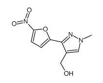 [1-methyl-3-(5-nitrofuran-2-yl)pyrazol-4-yl]methanol结构式