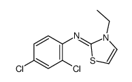 N-(2,4-dichlorophenyl)-3-ethyl-1,3-thiazol-2-imine结构式