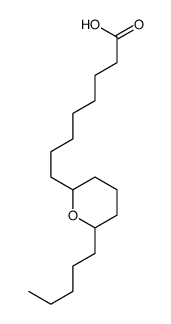 8-(6-pentyloxan-2-yl)octanoic acid Structure