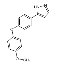 5-[4-(4-METHOXYPHENOXY)PHENYL!-1H-PYRAZOLE Structure