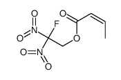 (2-fluoro-2,2-dinitroethyl) but-2-enoate结构式