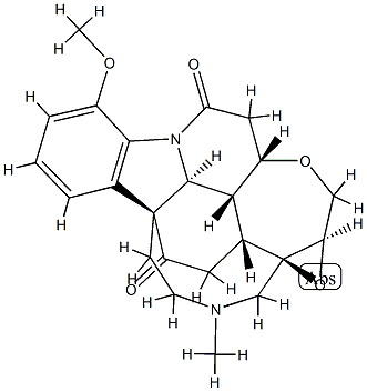 21α,22α-Epoxy-21,22-dihydro-4-methoxy-19-methyl-16,19-secostrychnidine-10,16-dione结构式