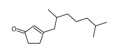 3-(2,6-dimethylheptyl)cyclopent-2-en-1-one Structure