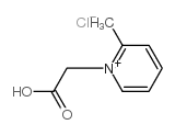 Pyridinium,1-(carboxymethyl)-2-methyl-, chloride (1:1) Structure