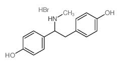 Phenol,4,4'-[1-(methylamino)-1,2-ethanediyl]bis-, hydrobromide (9CI) structure