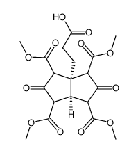tetramethyl-1,3'-propanoic acid bicyclo<3.3.0>octane-3,7-dione 2,4,6,8-tetracarboxylate Structure