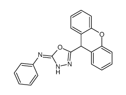 N-phenyl-5-(9H-xanthen-9-yl)-1,3,4-oxadiazol-2-amine Structure