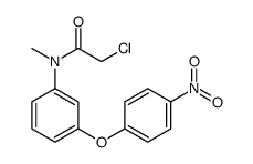 2-chloro-N-methyl-N-[3-(4-nitrophenoxy)phenyl]acetamide Structure