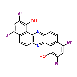 2,4,9,11-Tetrabromodibenzo(a,h)phenazine-1,8-diol Structure