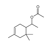 α,4,6,6-tetramethylcyclohex-3-ene-1-methyl acetate Structure