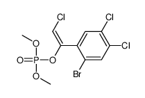 Phosphoric acid dimethyl 1-(2-bromo-4,5-dichlorophenyl)-2-chloroethenyl ester结构式