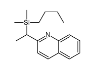 butyl-dimethyl-(1-quinolin-2-ylethyl)silane结构式