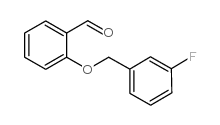 2-(3-FLUORO-BENZYLOXY)-BENZALDEHYDE Structure