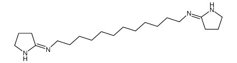 N,N'-bis(3,4-dihydro-2H-pyrrol-5-yl)dodecane-1,12-diamine Structure