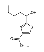 methyl 2-(1-hydroxypentyl)-1,3-thiazole-4-carboxylate结构式