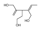 (3R)-2-ethylidene-3-(2-hydroxyethyl)-4-methylidenepentane-1,5-diol结构式