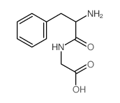 2-[(2-amino-3-phenyl-propanoyl)amino]acetic acid结构式