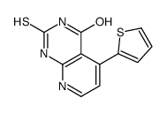 2-sulfanylidene-5-thiophen-2-yl-1H-pyrido[2,3-d]pyrimidin-4-one结构式