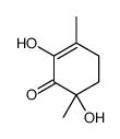 2-Cyclohexen-1-one, 2,6-dihydroxy-3,6-dimethyl- (9CI) Structure