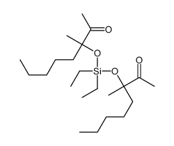 3-[diethyl-(3-methyl-2-oxooctan-3-yl)oxysilyl]oxy-3-methyloctan-2-one Structure