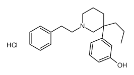 3-[1-(2-phenylethyl)-3-propylpiperidin-3-yl]phenol,hydrochloride Structure