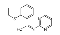 Benzamide, 2-(ethylthio)-N-2-pyrimidinyl- (9CI) structure