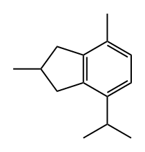 1H-Indene, 2,3-dihydro-2,4-dimethyl-7-(1-methylethyl)-结构式